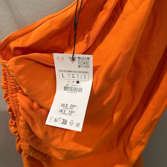 Zara ruched asymmetric top 4174/353/615 - Picture 10 of 11